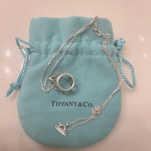 Tiffany & Co Crown Charm & Necklace